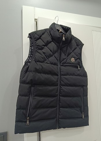 Siyah Fermuarlı Dik Yaka Erkek Yelek - Görsel 2