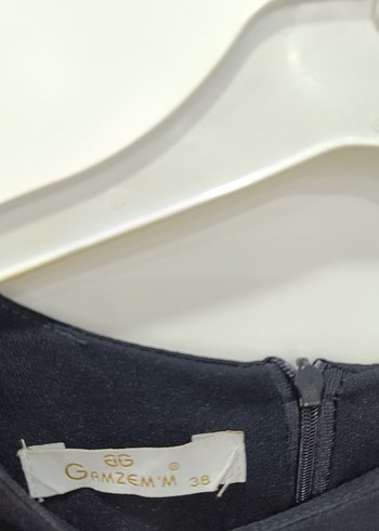 Uzun Kol Siyah Nakışlı Tesettür Elbise - Görsel 7