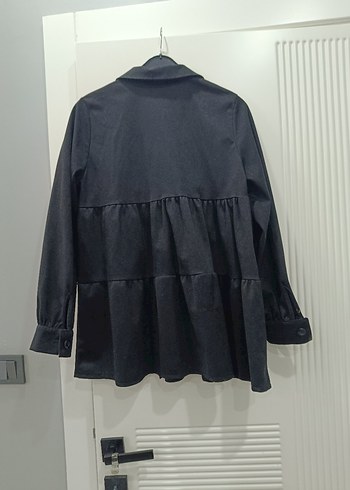 Düğmeli Siyah tunik - Görsel 2