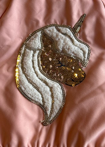 Kız Çocuk Pembe Kürklü Kapüşonlu Mont - Görsel 3