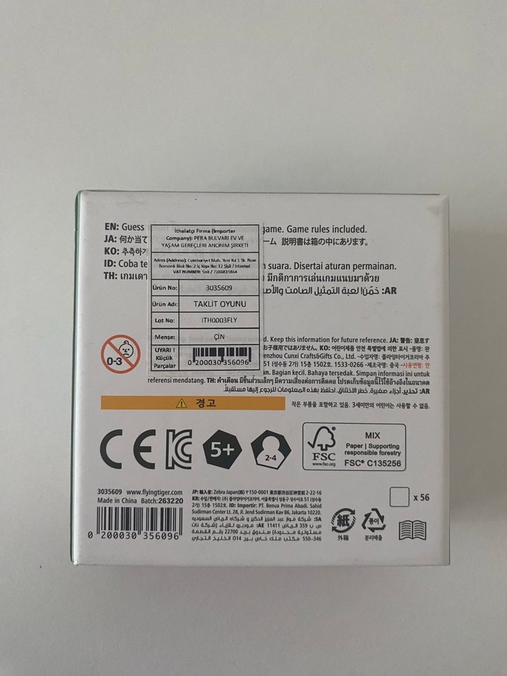 Gaet Mig Guess What Kutulu Çocuk Oyunu Flying Tiger - Görsel 2