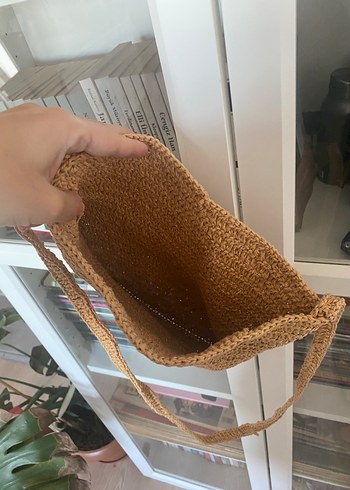 Bej Örgü Kadın Çanta - Görsel 2