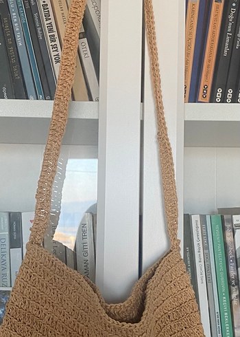 Bej Örgü Kadın Çanta - Görsel 3