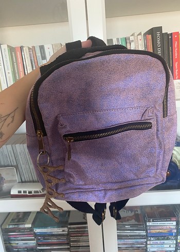 Mor Simli Çocuk/Kadın Sırt Çantası - Görsel 2