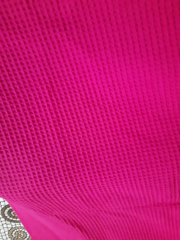 Parlak Pembe Düz pike - Görsel 3