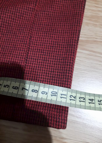 Bordo Kemerli Midi Kadın Kumaş Pantolon - Görsel 4