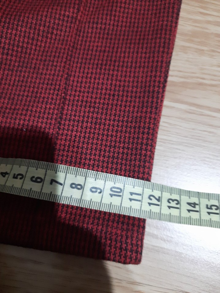 Bordo Kemerli Midi Kadın Kumaş Pantolon - Görsel 4