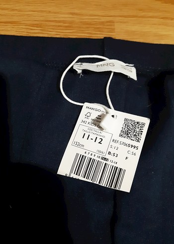 mango kids 11-12 yaş lacivert tayt - Görsel 4