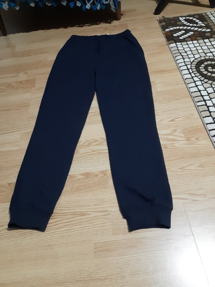 Erkek Lacivert Rahat Kesim Eşofman Altı - Görsel 2