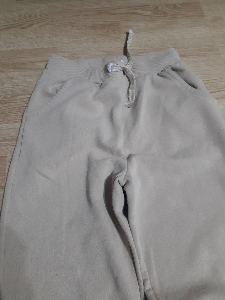 Bej Rahat Kesim Kadın Eşofman Altı - Görsel 2