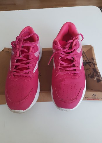 Pembe Bağcıklı Yüksek Topuklu Spor Ayakkabı