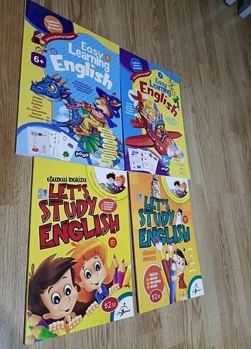  Beden dört adet çocuk ingilizce hazırlık kitaplar