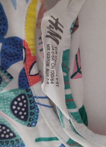 8 Yaş Beden H&M KIz Çocuk elbise 7-8 yaş