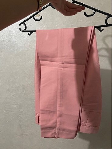 38 Beden Pembe kumaş pantolon