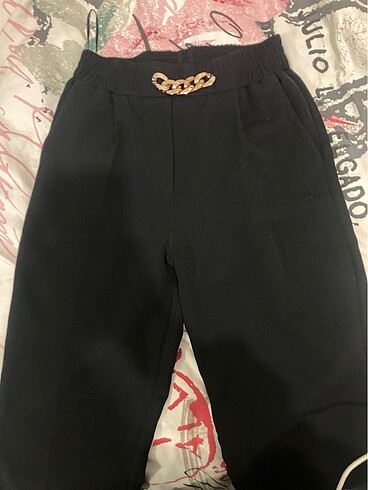 Şık siyah kumaş pantolon