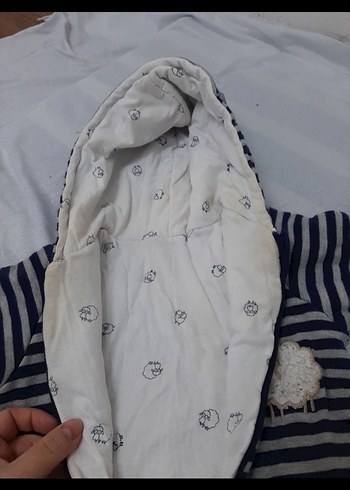 Gri Çizgili Örgü Erkek Bebek Tulumu - Görsel 3