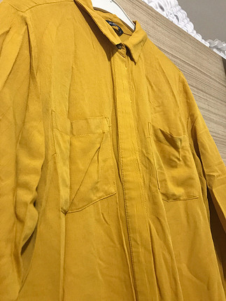 Hardal rengi tunik