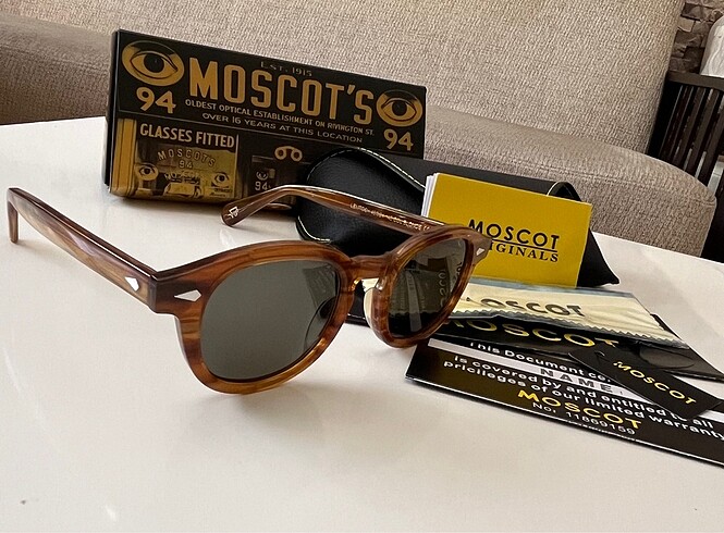 Moscot gözlük polarize yeşil cam sıfır