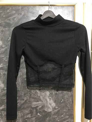 s Beden Beli dekolteli crop