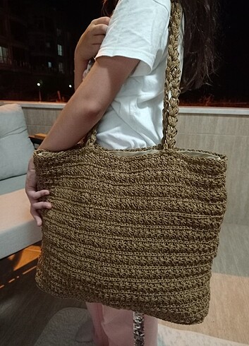  Beden Kağıt ip plaj çantası 