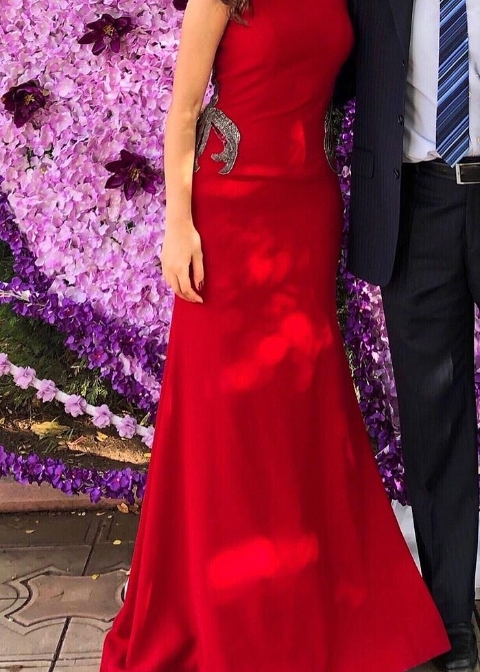 Alfabeta Sırt Dekolteli Uzun Abiye - Görsel 4