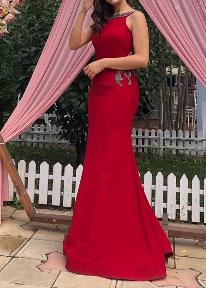 Alfabeta Sırt Dekolteli Uzun Abiye - Görsel 2