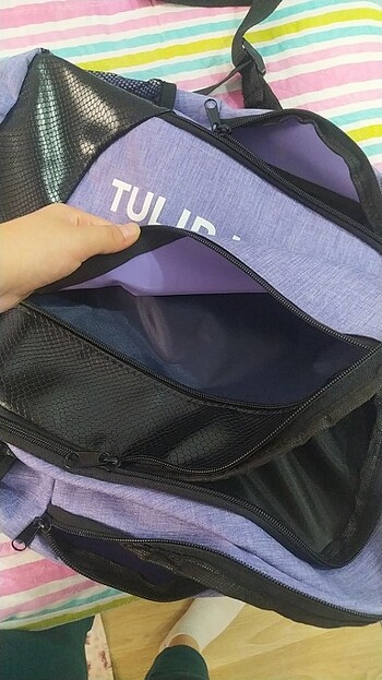 Lila sırt çantası  - Görsel 5