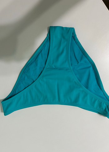 Turkuaz Fermuarlı Kadın Bikini Altı