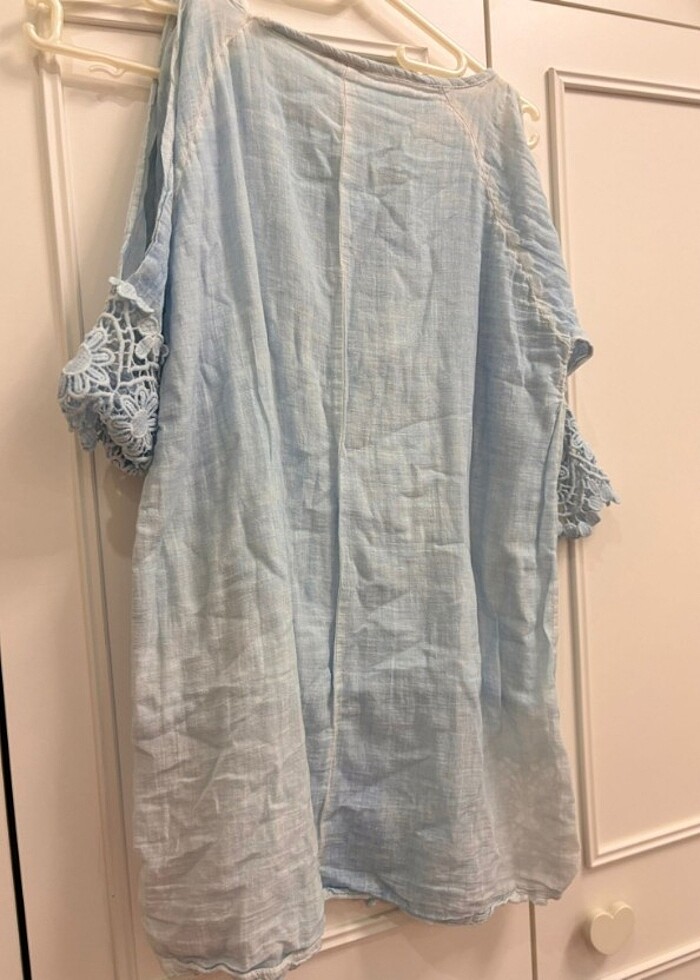 İpek keten bluz - Görsel 2