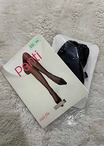 Penti parlak kulotlu corap