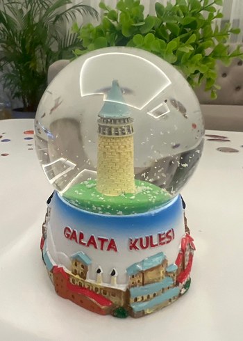 Renkli Galata Kulesi Kar Küresi - Görsel 2
