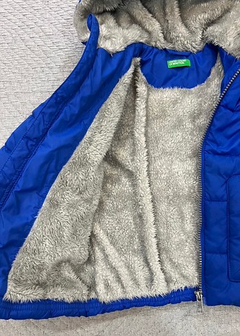 Erkek Çocuk Mavi Kapüşonlu Mont - Görsel 7