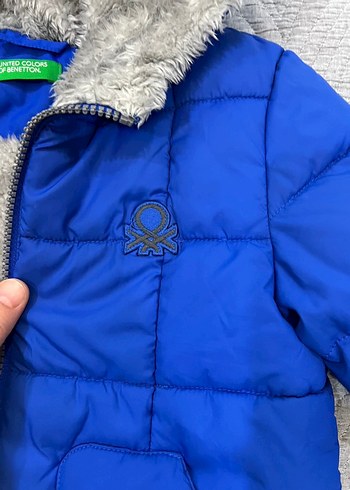 Erkek Çocuk Mavi Kapüşonlu Mont - Görsel 6