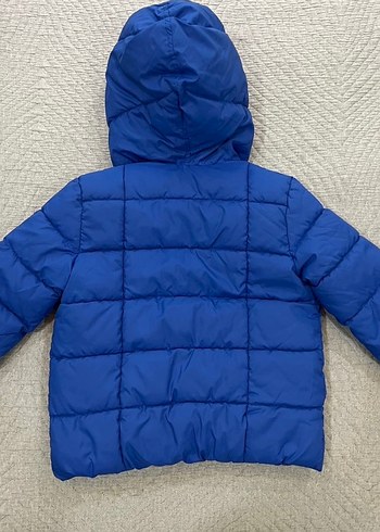 Erkek Çocuk Mavi Kapüşonlu Mont - Görsel 2