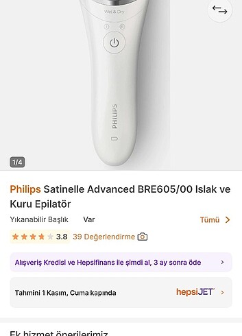 universal Beden Philips 8000 bre605 islak kuru epilator