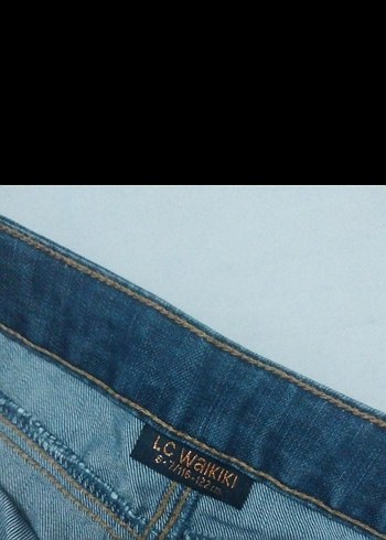 6 Yaş Beden mavi Renk Düğmeli Mavi Denim Mini Etek