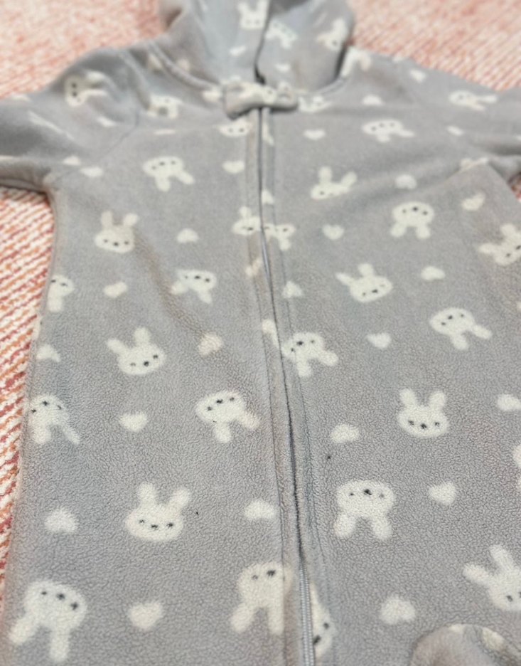 Gri Kapüşonlu Bebek Tulumu - Görsel 3