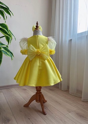 Kız Çocuk Sarı Abiye - Görsel 3