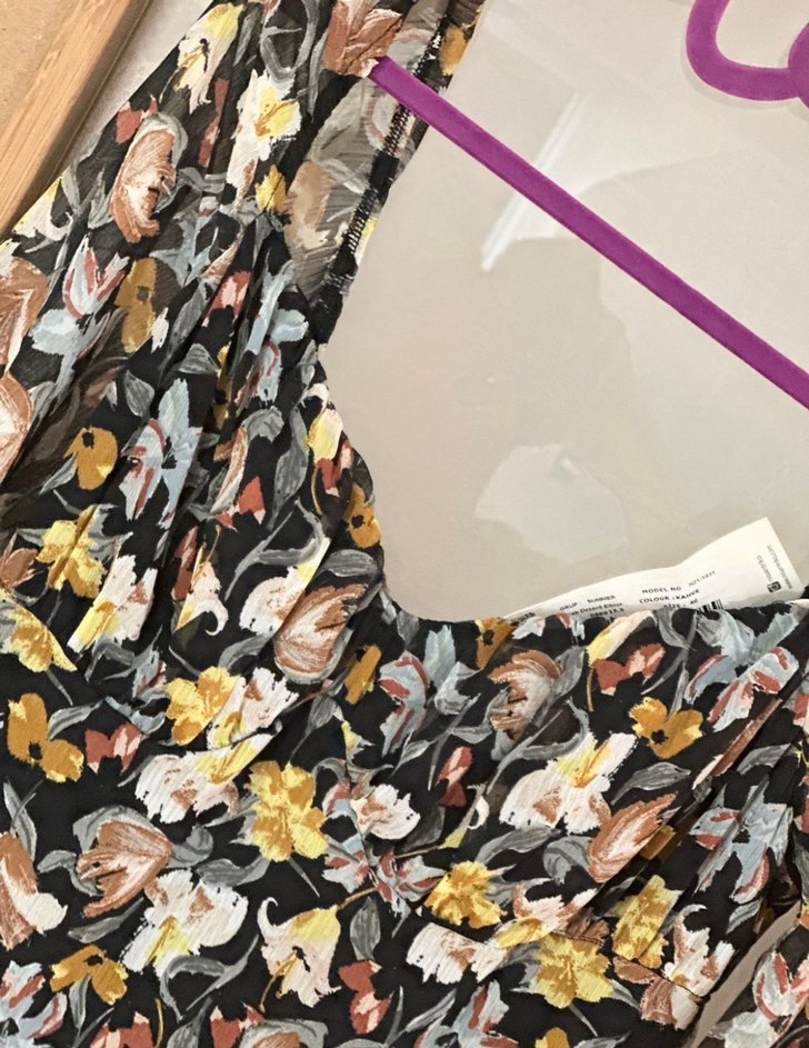 Çiçek Desenli Bohem Midi Elbise - Görsel 4