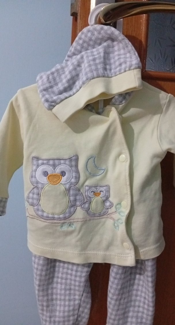 Düğmeli Uzun Kollu Nakışlı Bebek Kız Takımı - Görsel 2