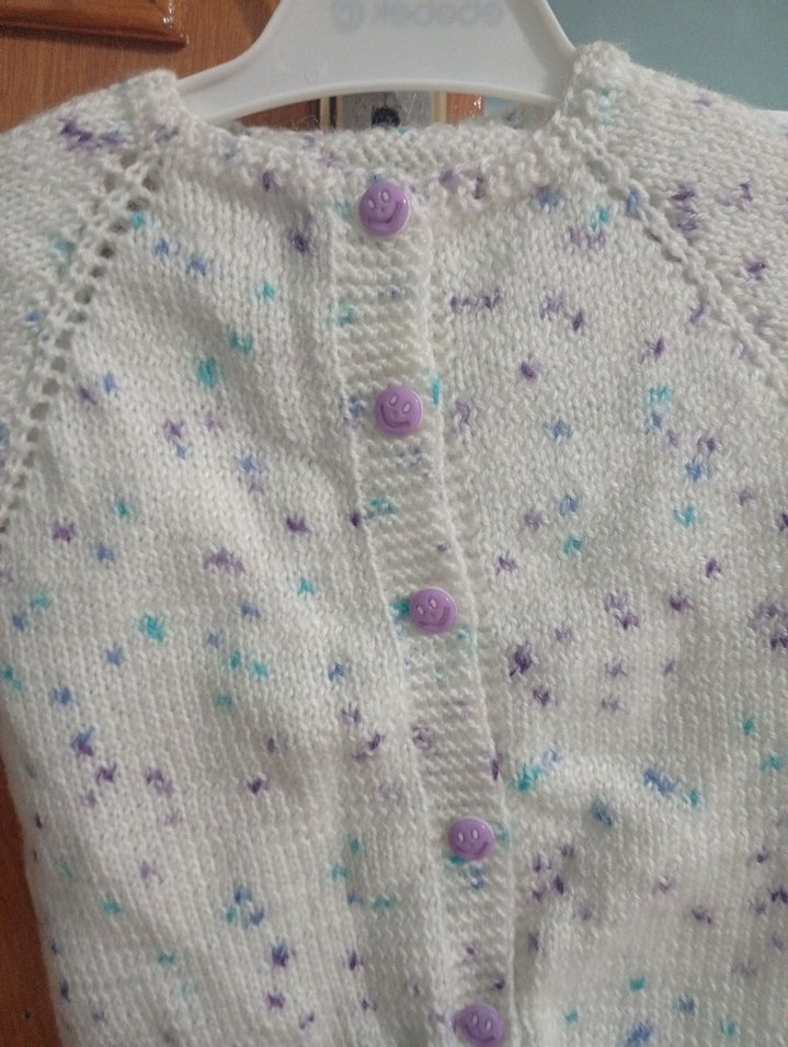 Kız Çocuk Kısa Kollu Örgü Hırka - Görsel 2