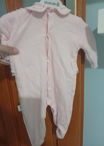 Pembe Örgü Bebek Kız Tulum - Görsel 6