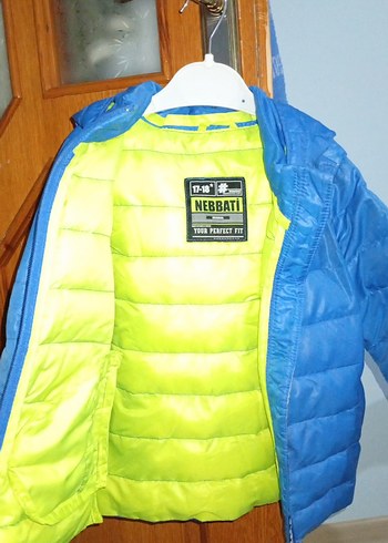 Sade Mavi Erkek Çocuk Mont - Görsel 3