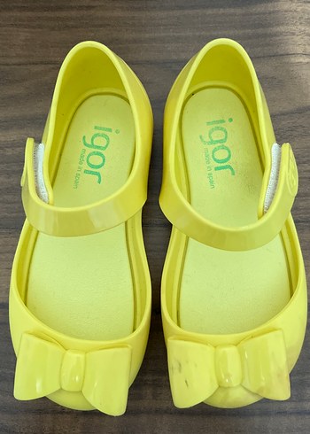 Sarı Fiyonklu Kız Çocuk Sandalet - Görsel 4