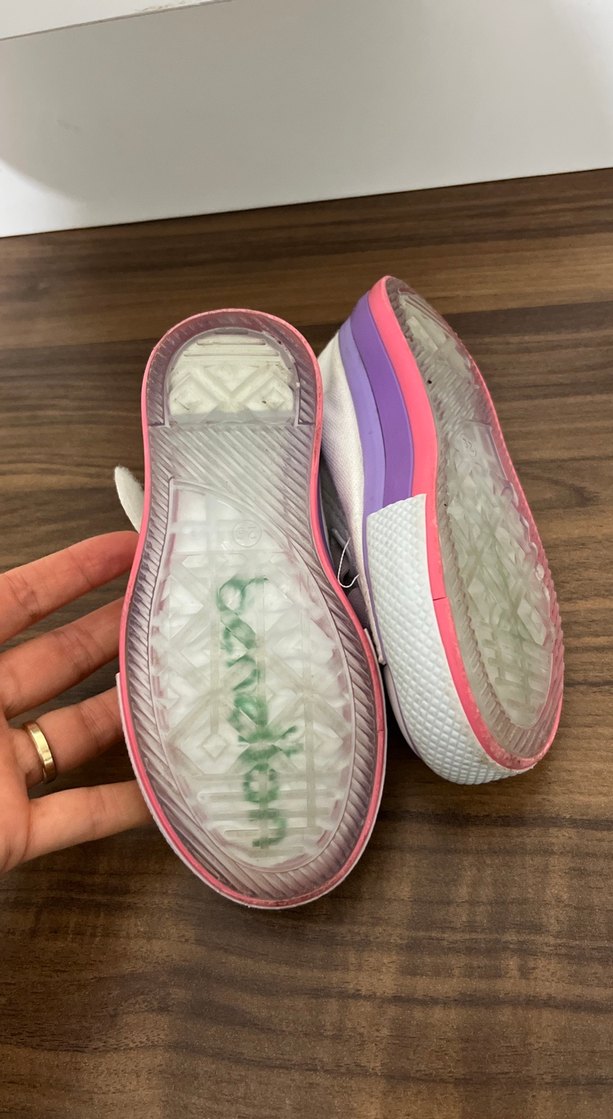 Renkli Bağcıksız Kız Çocuk Spor Ayakkabı - Görsel 3