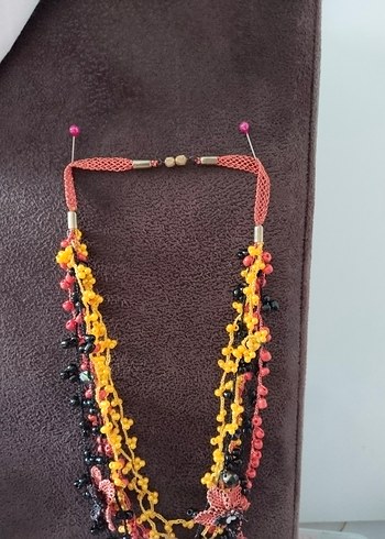 Renkli Boncuklu Mini Bohem Kolye - Görsel 2