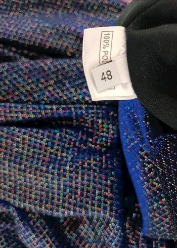 Lacivert Pilili Uzun Abiye Elbise - Görsel 6