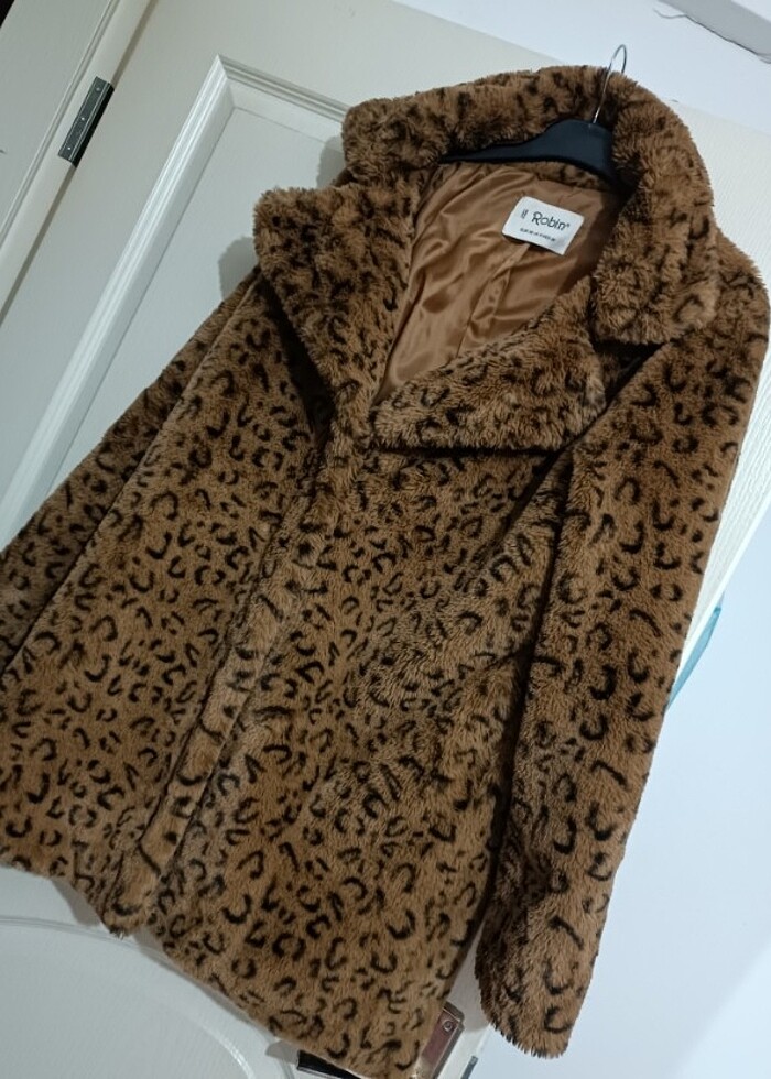 Leopar peluş kürk - Görsel 3