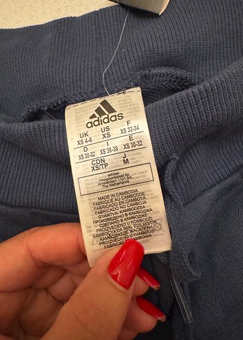 Adidas Kadın Lacivert Dar Kesim Spor Eşofman Altı
