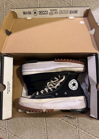 Converse Siyah Platform Topuklu Kadın Spor Ayakkabı